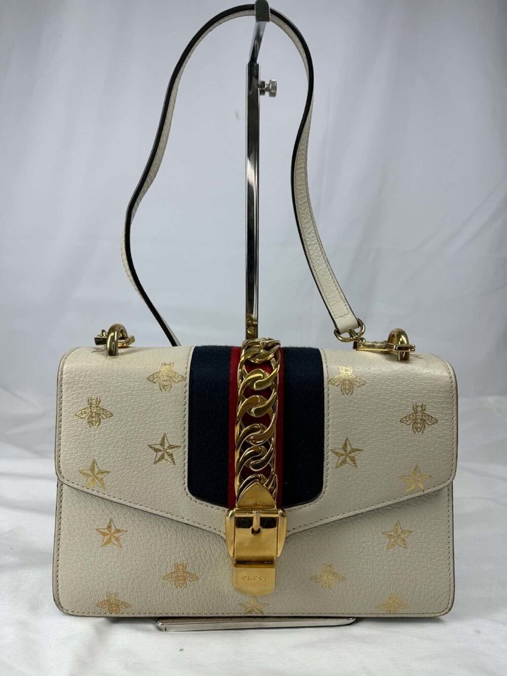 Gucci Sylvie Sherry Bee Star Shoulder Bag Medium SPB-TS 370199